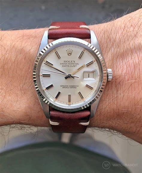 rolex datjust leather strap